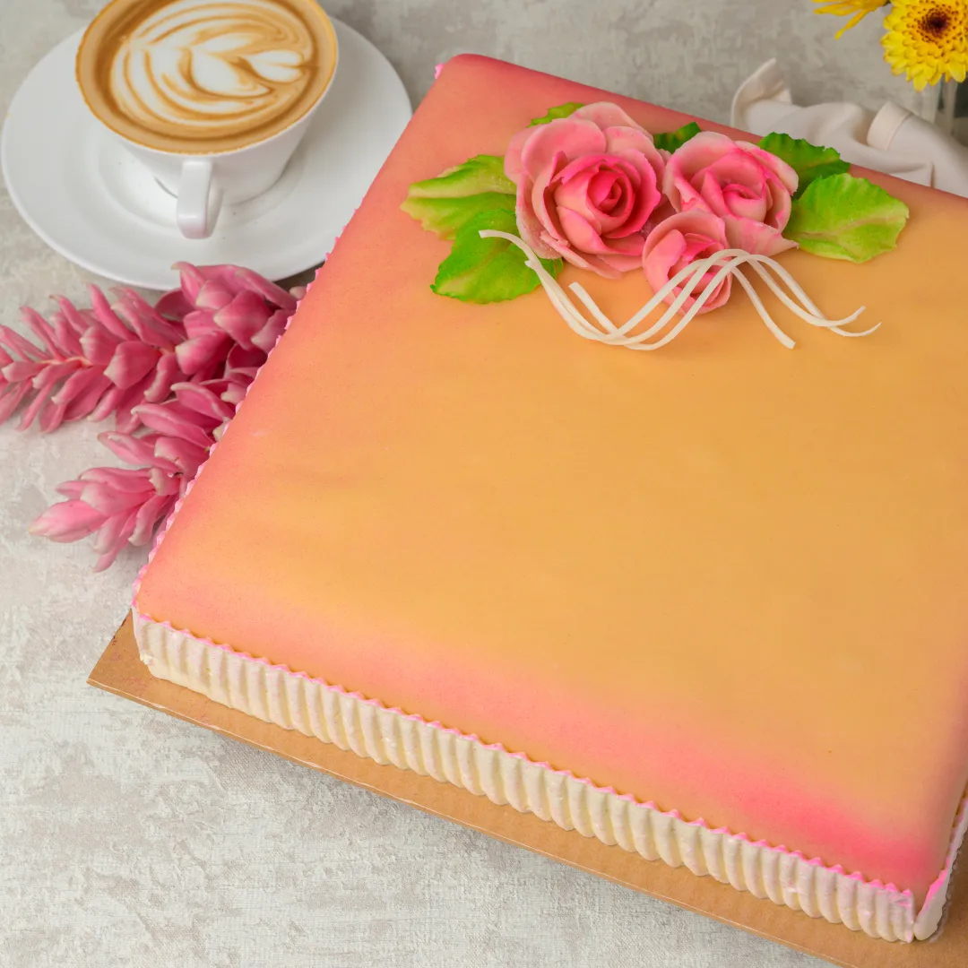 Marzipan Covered Ribbon Cake (2kg) - Image 2