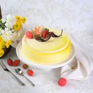 Butter Icing Covered Ribbon Cake (1kg)
